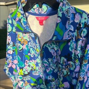 Lilly Pulitzer Floral Blue Sweatshirt